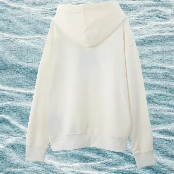 Palm Angels White Hoodie